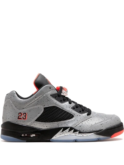 Shop Jordan X Neymar Air  5 Retro Low Sneakers In Grey