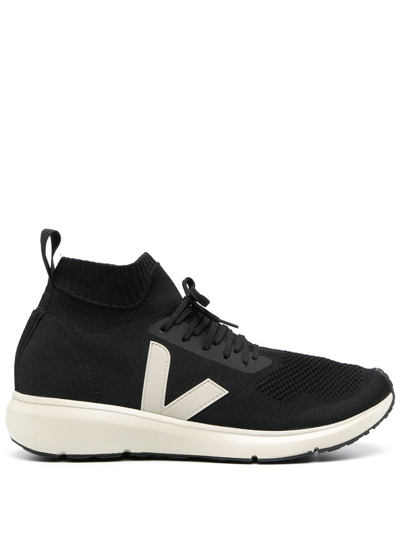 Shop Rick Owens Lace-up Logo Detail Sneakers In Black