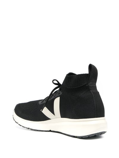 Shop Rick Owens Lace-up Logo Detail Sneakers In Black