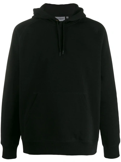 Shop Carhartt Hooded Chase Sweatshirt In Black