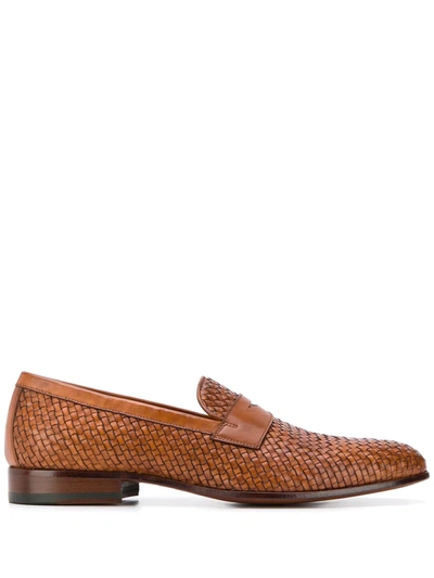 Shop Scarosso Formal Loafers In Brown