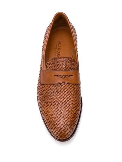 Shop Scarosso Formal Loafers In Brown