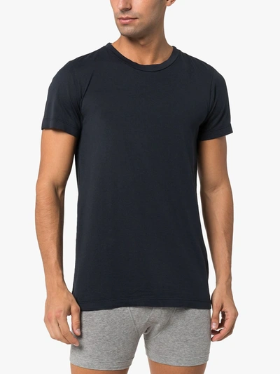 Shop Schiesser Josef T-shirt In Blue