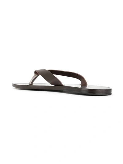 Shop Ancient Greek Sandals Hero Flip Flops In Brown