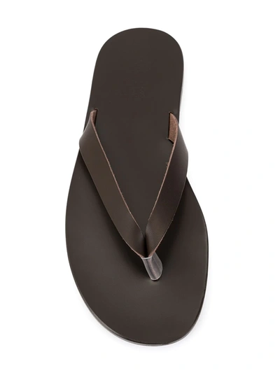 Shop Ancient Greek Sandals Hero Flip Flops In Brown