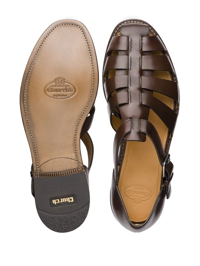 Shop Church's Fisherman Nevada Buckled Sandals In Brown