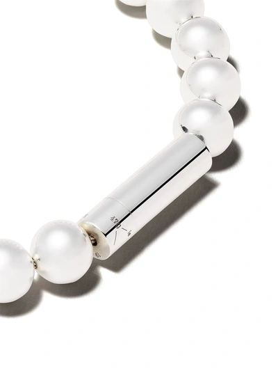 Le Gramme Le 47 Beaded Bracelet In Silver