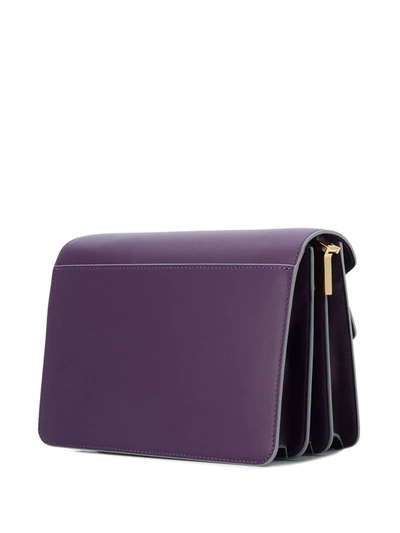 Shop Marni Medium Trunk Bag In Purple