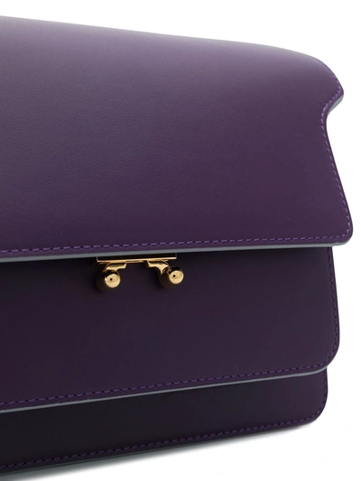 Shop Marni Medium Trunk Bag In Purple