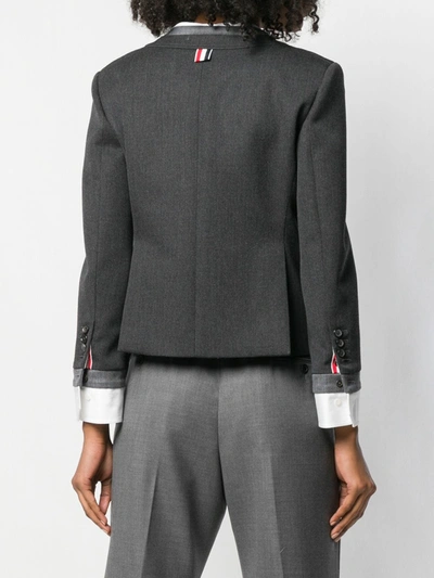 Shop Thom Browne Trompe L'oeil Suit Sport Coat In Grey