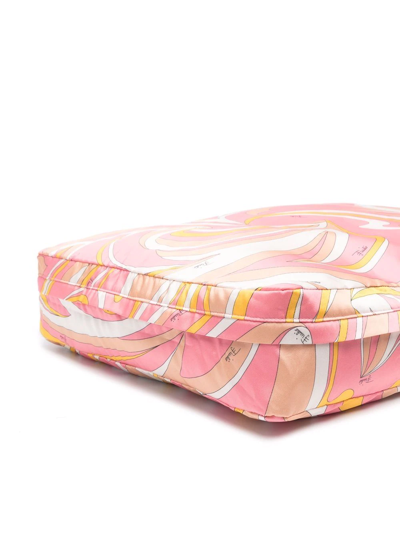 Pucci Nuages-print Small Packable Travel Pouch In Pink