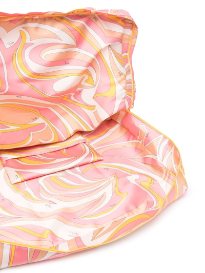 Pucci Nuages-print Small Packable Travel Pouch In Pink