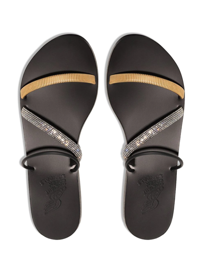 Ancient Greek Sandals Polytimi Chain Diamante Strap Sandal In Black