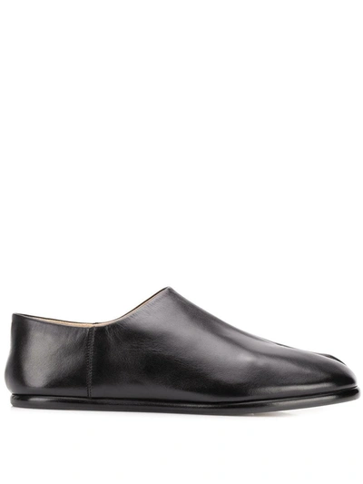 Maison Margiela Black Tabi Babouche Loafers In Black
