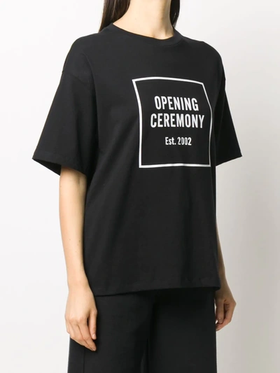 Shop Opening Ceremony Logo Print T-shirt In Black