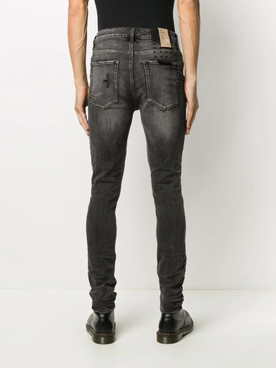 Shop Ksubi Van Winkle Mid-rise Skinny Jeans In Grey