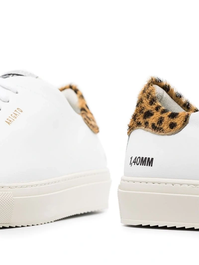 Shop Axel Arigato Clean 90mm Animal-print Sneakers In White