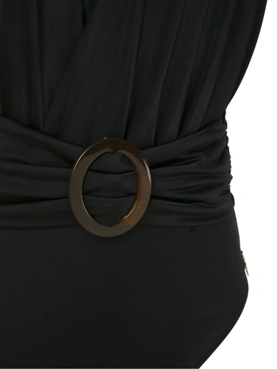Shop Brigitte Swimsuit With Buckle Detail In Black