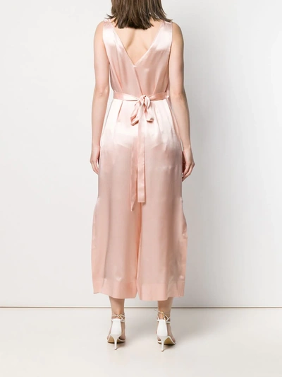 Shop Stella Mccartney Lace Detail Jumpsuit In Pink