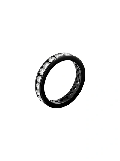 Shop 777 18kt Gold Diamond Ring In 101 - Black: