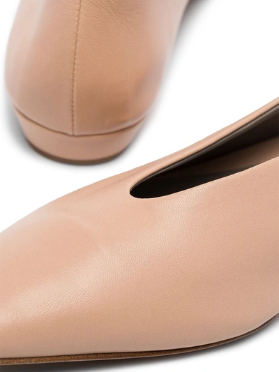 Bottega Veneta 10mm Almond Leather Ballerinas In Neutrals | ModeSens