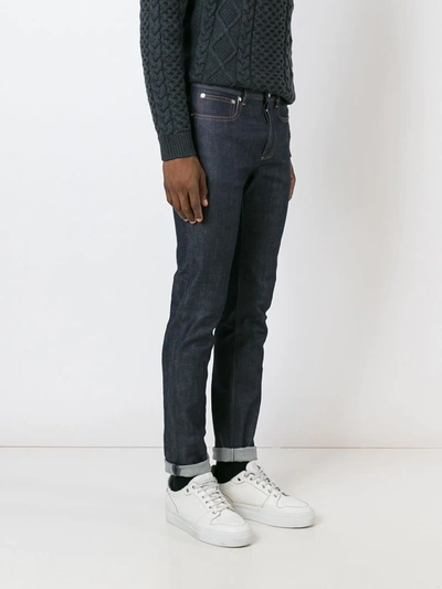 Shop Apc Slim-fit Jeans In Blue