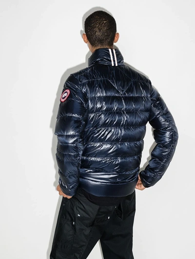 Shop Canada Goose Crofton Packable Padded Jacket In Blue