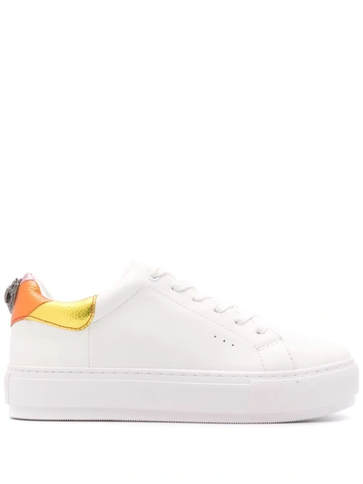 Shop Kurt Geiger Laney Eagle Low-top Sneakers In White