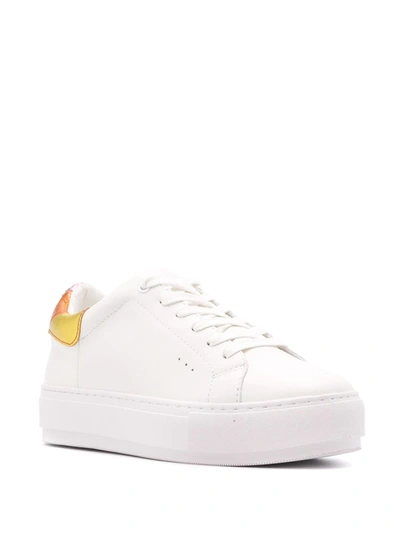 Shop Kurt Geiger Laney Eagle Low-top Sneakers In White