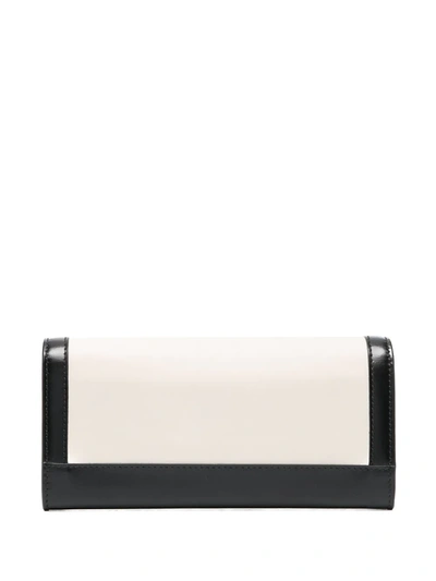 Shop Balmain Colour-block Logo Wallet In Black
