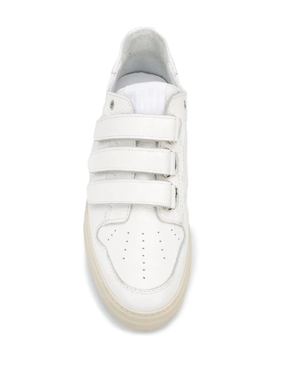 Shop Ami Alexandre Mattiussi Punch Hole Low-top Sneakers In White