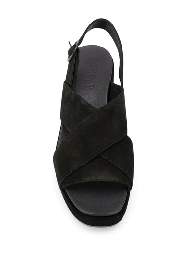 Shop Camper Slingback Sandals In Black