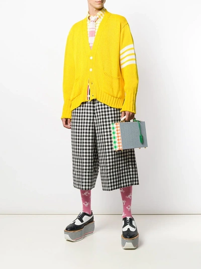 Shop Thom Browne Oversized Suspended Reverse Short In Blue