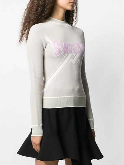 Off-white Swans Knitted Sweater In Neutrals