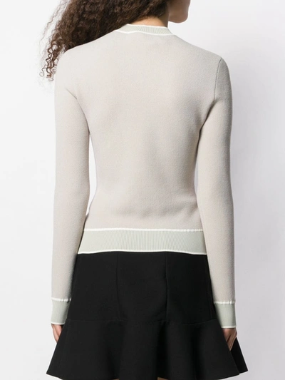 Off-white Swans Knitted Sweater In Neutrals