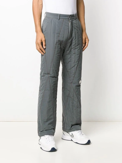 Shop A-cold-wall* Regular Padded Trousers In Grey