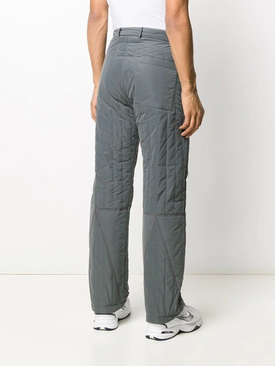 Shop A-cold-wall* Regular Padded Trousers In Grey