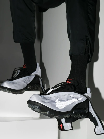 Shop Nike Air Vapormax Flyknit Gator Ispa Sneakers In Grey