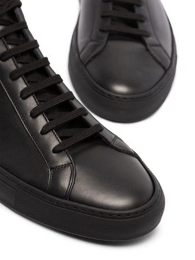 Shop Common Projects Achilles Mid Sneakers In Black