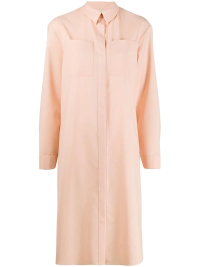 Shop Maison Rabih Kayrouz Chest Pocket Shirt Dress In Pink