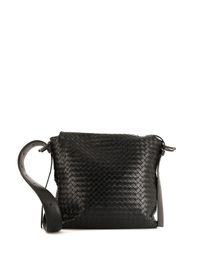 Pre-owned Bottega Veneta 2010s  Intrecciato Shoulder Bag In Black