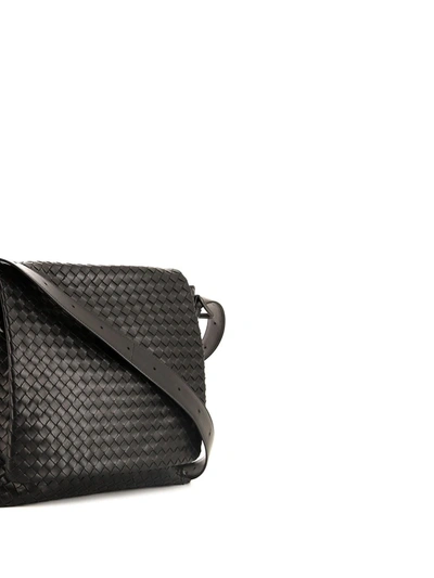 Pre-owned Bottega Veneta 2010s  Intrecciato Shoulder Bag In Black