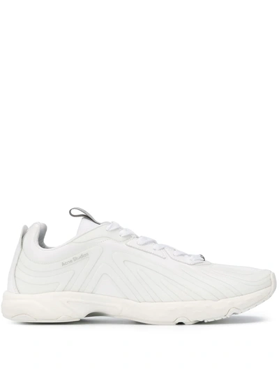 Shop Acne Studios Trail Sneakers In White