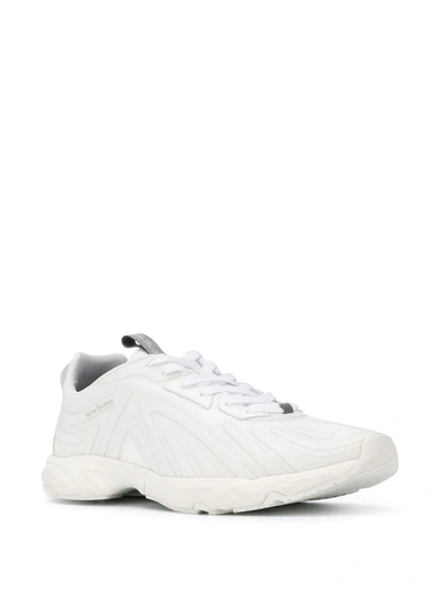 Shop Acne Studios Trail Sneakers In White
