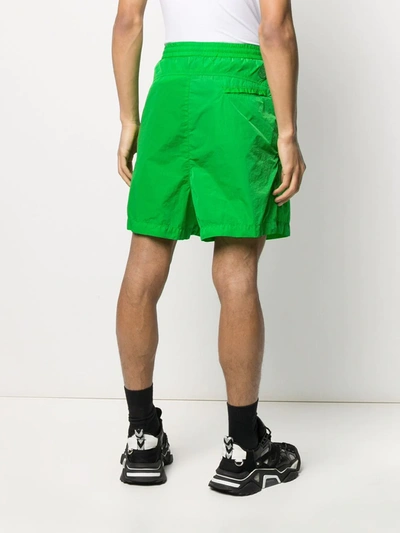 Shop Moncler Side-pocket Shorts In Green