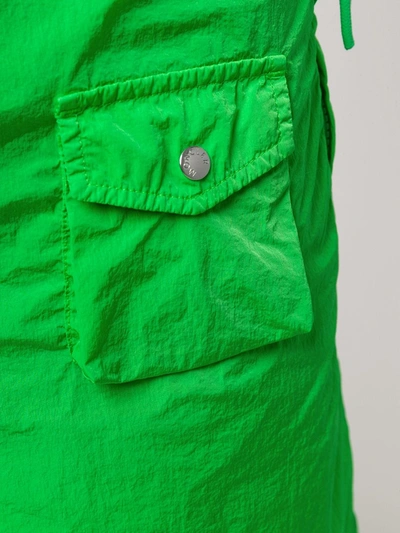 Shop Moncler Side-pocket Shorts In Green