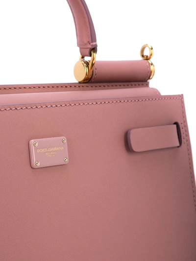 Shop Dolce & Gabbana Small Sicily Shoulder Bag In Purple