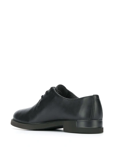 Shop Camper Iman Leather Lace-up Shoes In Black