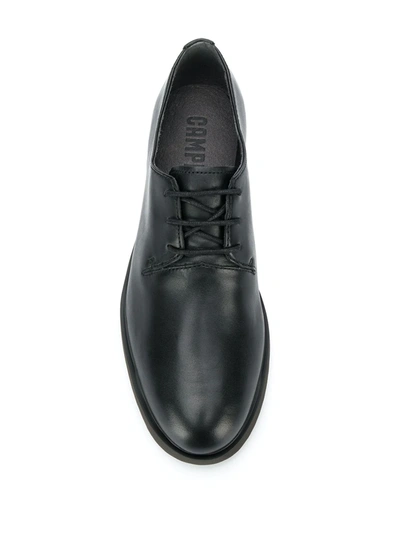 Shop Camper Iman Leather Lace-up Shoes In Black