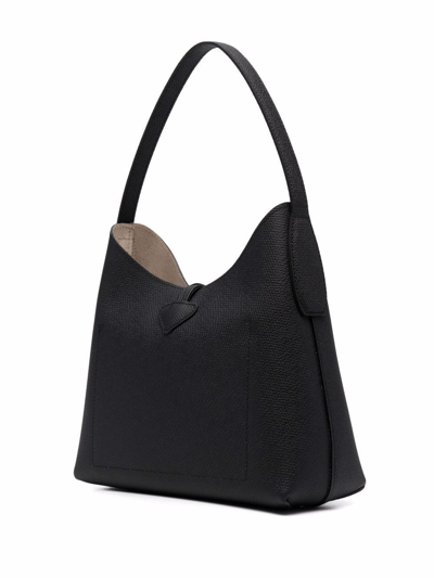 Shop Longchamp Medium Roseau Shoulder Bag In Black